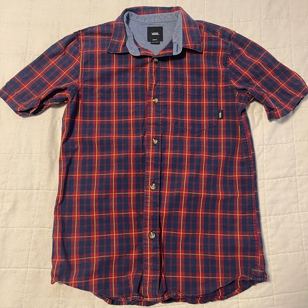 Vans kid button shirt